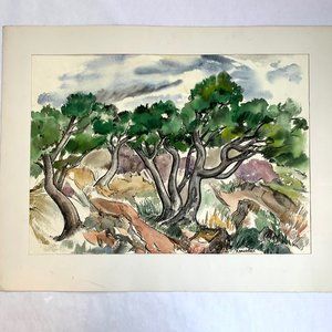 Original Landscape Watercolor by Ruth Halvorsen